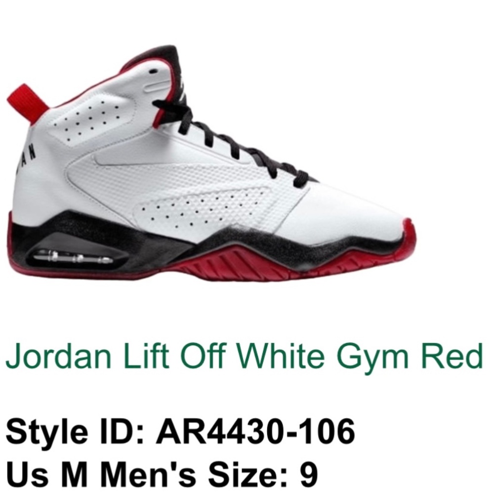 Nike Jordan Lift Off White Gym Red